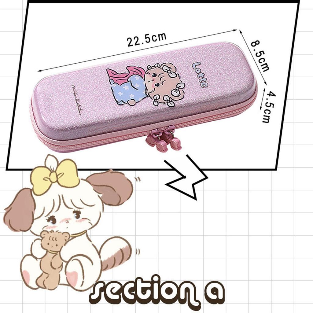 Large Capacity Pencil Pen Pencil Holder for Elementary School Students and Cute Multifunctional Large Capacity Pouch with Small Organizer for Writing