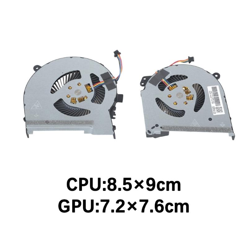 Low Noise Laptop CPU Fan Efficient Heat Dissipation Metal Easy Installation For 15 DH CPU GPU Cooling