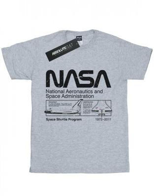 Dziewczęcy, bawełniany T-shirt z klasycznym promem kosmicznym