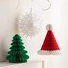 2Pcs/Set 20/30cm Honeycomb Ball Christmas Hat Christmas Tree Decoration Lantern Paper Flower Pendant Scene Layout Xmas Ornaments