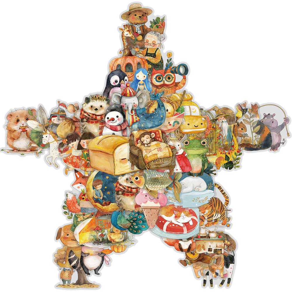 

50/100PCS Fairy Tale Watercolor Sticker Harajuku Stationery Laptop Waterproof Bicycle Laptop Luggage Aesthetic Graffiti Decals