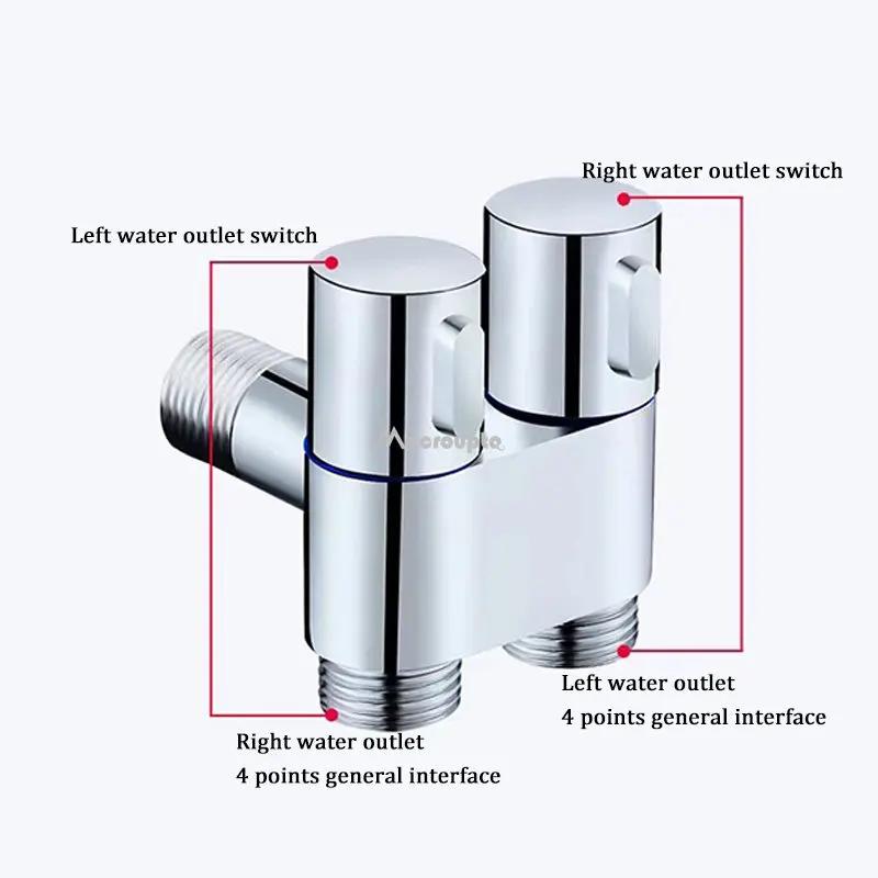 Alloy/Brass Filling Angle Valve Wall Mount Out Water Cleaning Toilet  Accessories Sprayer for Bathroom Accessories Water Stop