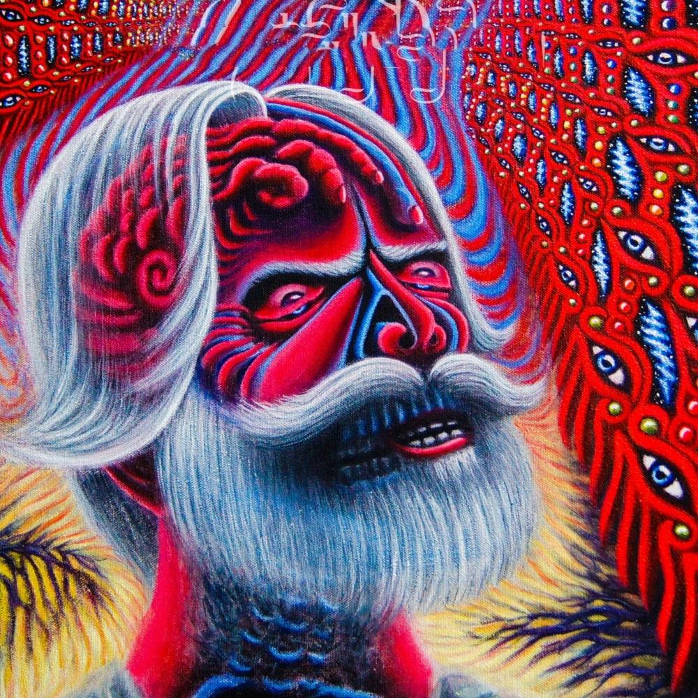 Buy Wall Art Old Man's Head Illusory Abstract Poster Silk Cloth