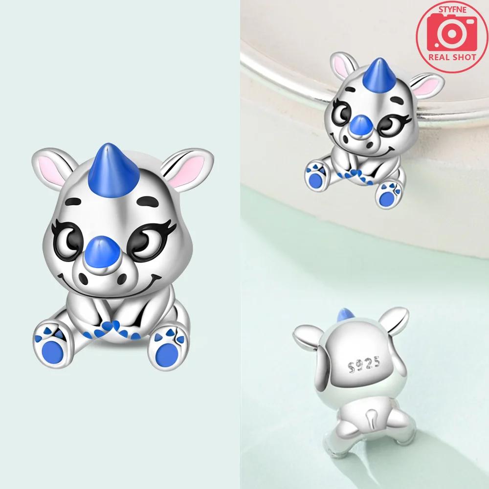 Original Copper Cute Pets Rabbits Elephants Perfume Bottle Charms Beads Fit Bracelet Accessory Jewelry Women Diy