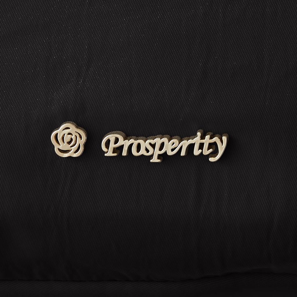 Prosperity White Business Tote Bag, Lightweight, Laptop Storage, A4B4 Size, Cowhide Leather and Nylon, PTNK-01 (Black)