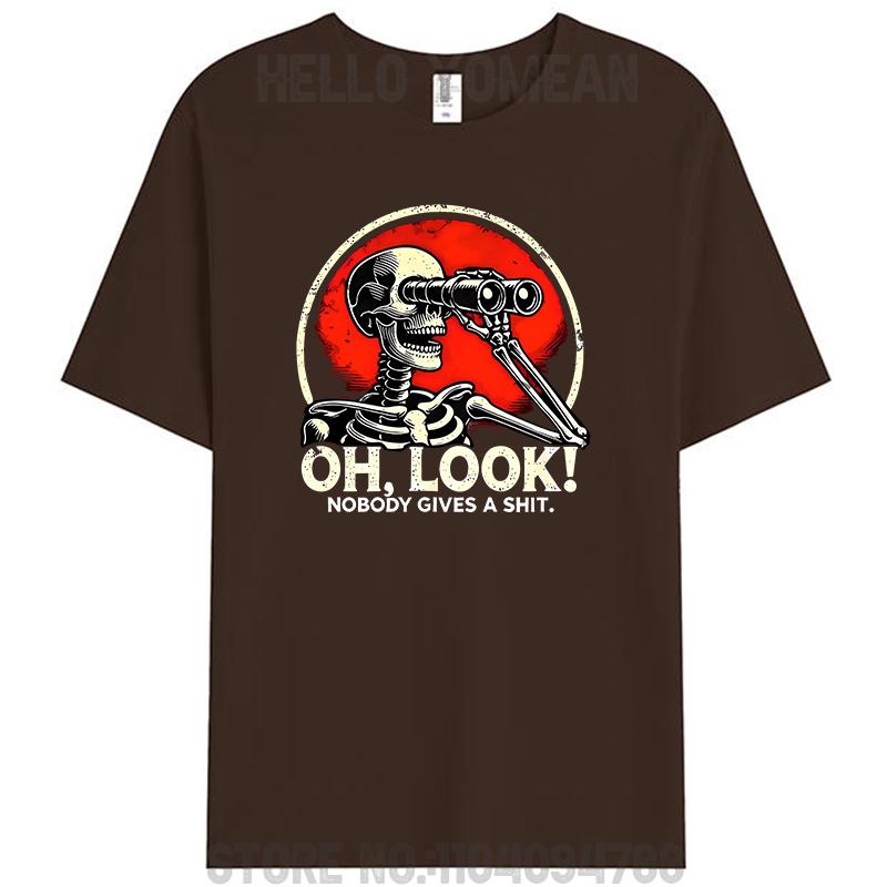 О, посмотри, никому не смешно Скелет Юмор Сарказм Женская Мужская 100% Хлопок Футболка S