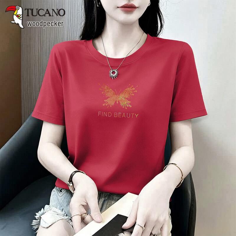 TUCANO Women s Butterfly Print Cotton T-Shirt 2XL