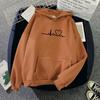 2023 Autumn/Winter Unisex Korean Style Fleece-Lined Hooded Sweatshirt - Casual Loose Fit
