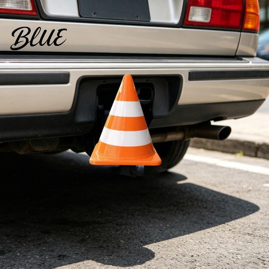 Off Road Vehicle Accessories Traffic Cone Trailer Hitch Cover Funny Cone-Shaped Towing Ball Cap Universal Cap UV-Resistant Protective Cover