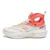 Anta KT8 Durable Non-Slip High-Top Basketball Shoes Kids Sneakers White Red Gold 312311130-3