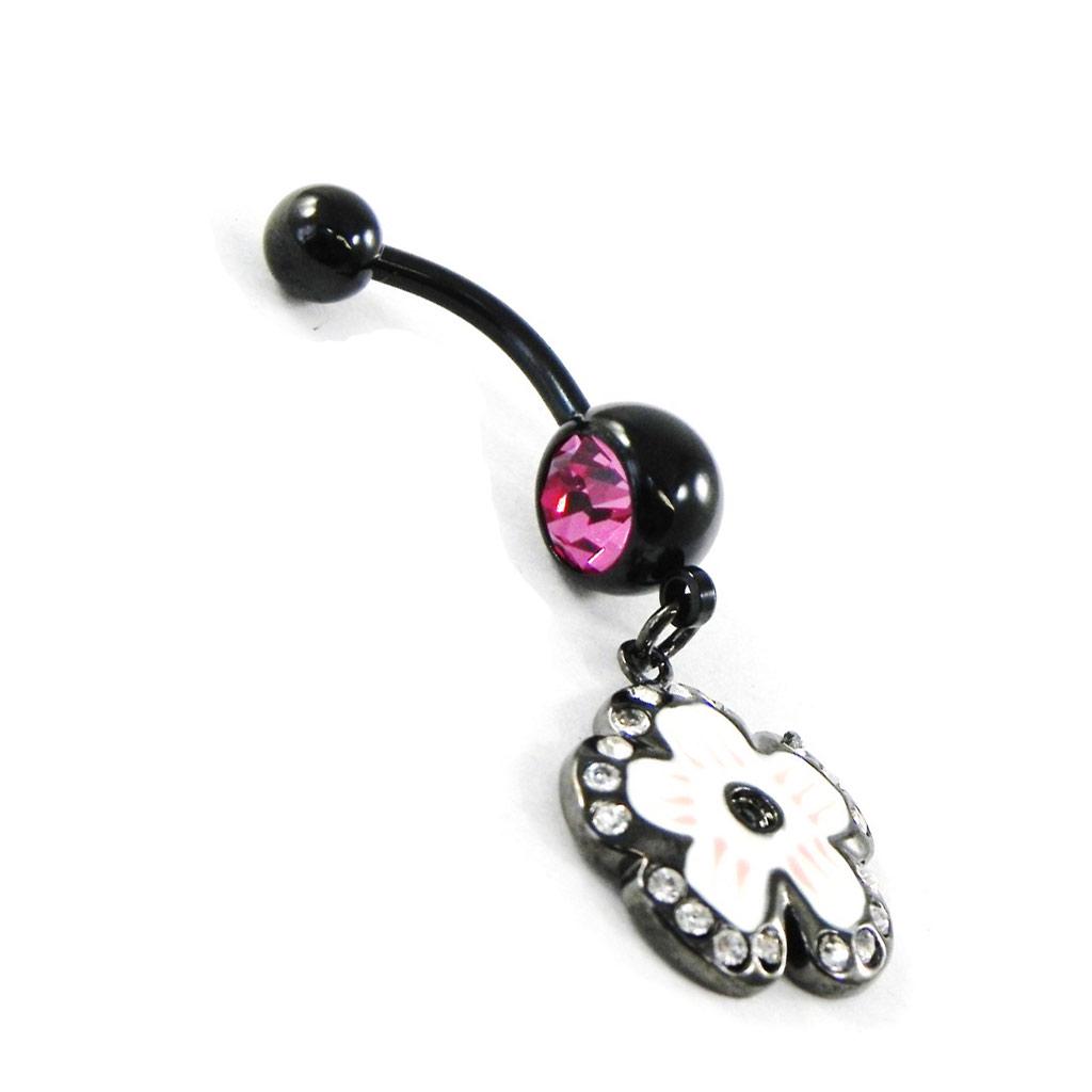Les Trésors De Lily [H9218] - Body Piercing 'Flora' rose