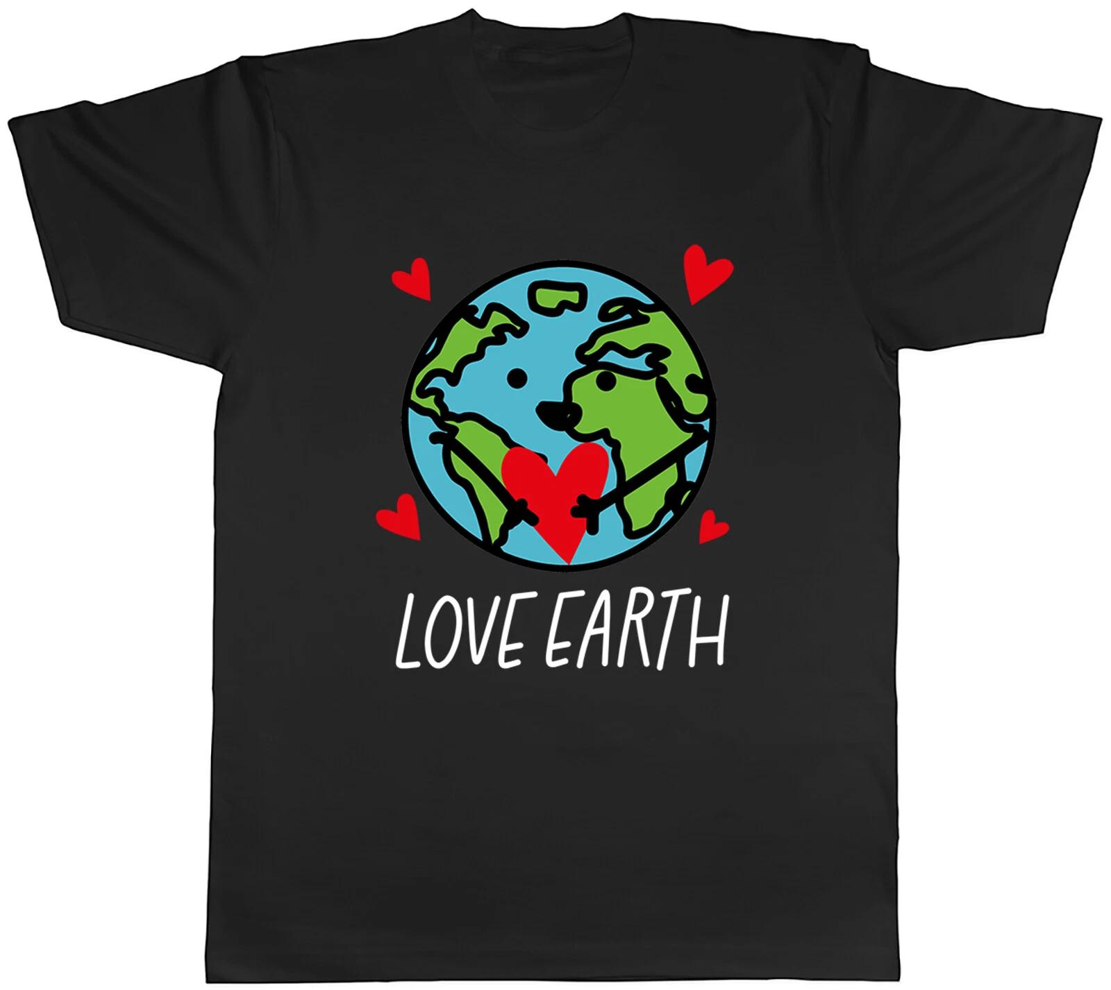 Love Earth Enviroment Mens Unisex T-Shirt Tee Gift M