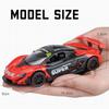 1/31 Mclaren P1 GTR Alloy Car Model Light & Sound Effect Diecast Car Toys for Boys Birthday Gift Toys Car Collection