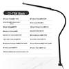 Clip-on Desk Lamp for Eye Protection: Ideal for Eyelash Extensions, Nail Art, Tattooing, Eyebrow Work, Dorms, and Bedside Use. Plug-in Design.
