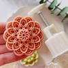 Cute FlowerS Shape DIY Pastry Moulds Mooncake Mold Mooncake Mould Hand Pressure Tool Plastic Material Baking Accessories