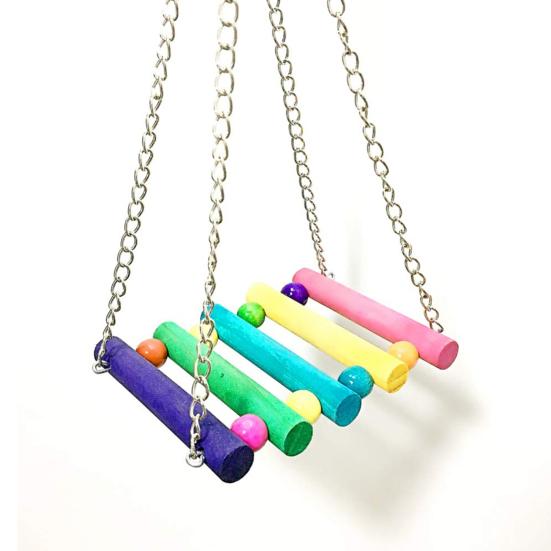 3Pcs Pet Hammock Swing Tunnel House Bed Ladder Hamster Squirrel Hanging Cage Toy