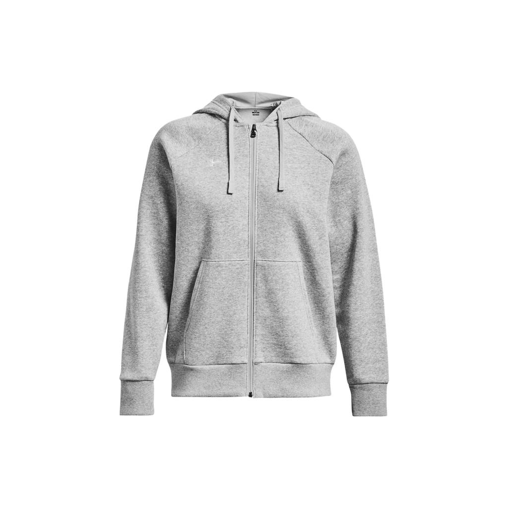 Under Armour Rival Fleece Full-Zip Hoodie Women Hoodies Gray 1379497-012