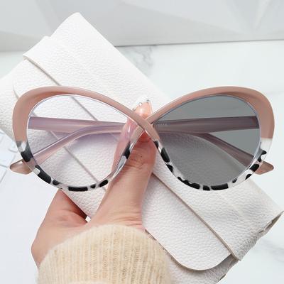 Men Women Round Photochromic Optical Spectacle Eyeglasses Female Outdoor Vintage Sun Glasses Luxury Color Changing Plain Eyewear