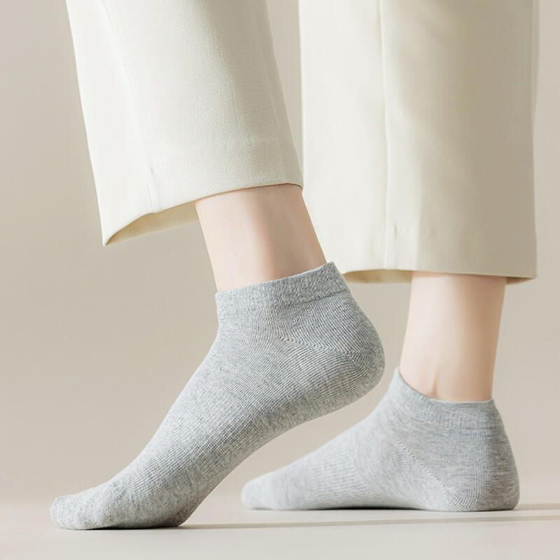 [10 Pairs] Men's and Women's Basic Plain Sneaker Socks
