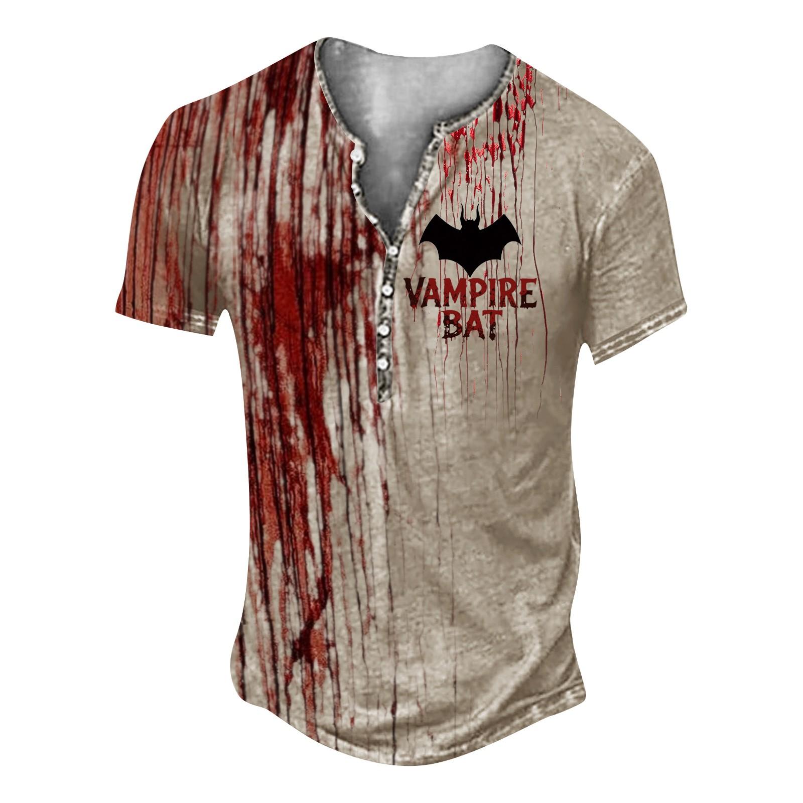 

Унисекс Летняя Футболка с Принтом на Пуговицах Унисекс Свободный Повседневный Топ с Коротким Рукавом XXXL винный