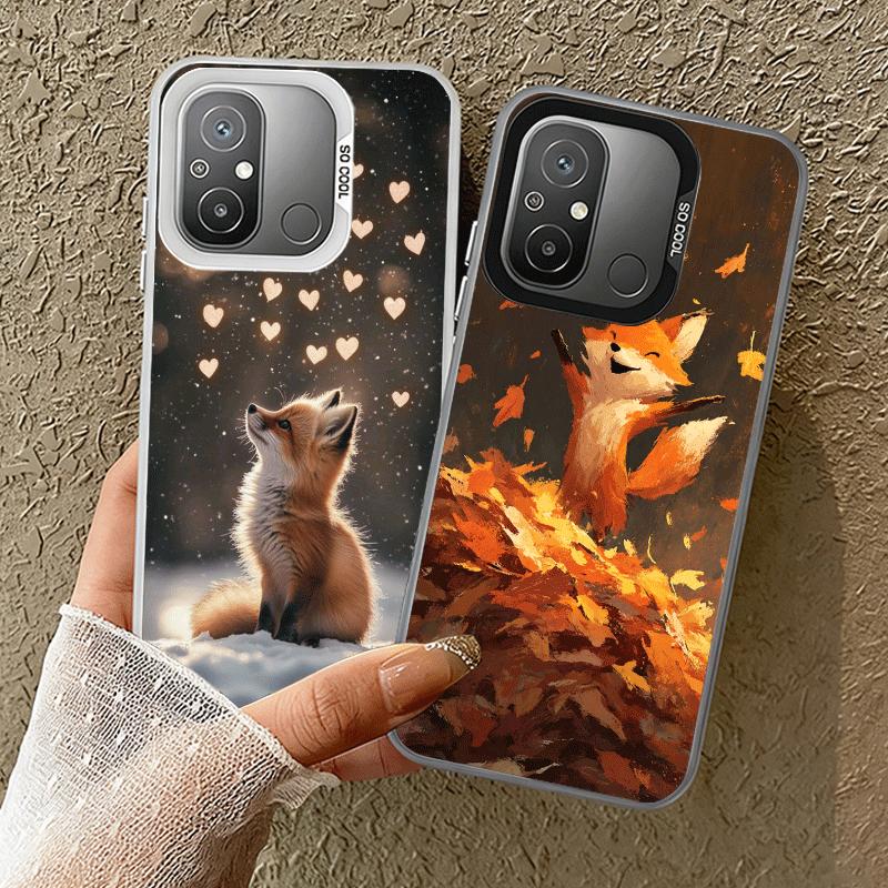 Cartoon Fox Animal Shockproof Phone Case for Xiaomi Poco X7 X6 X5 X3 Pro F7 Ultra M8 Redmi 15C 15 14C 13C 12C 10C 13 12 10