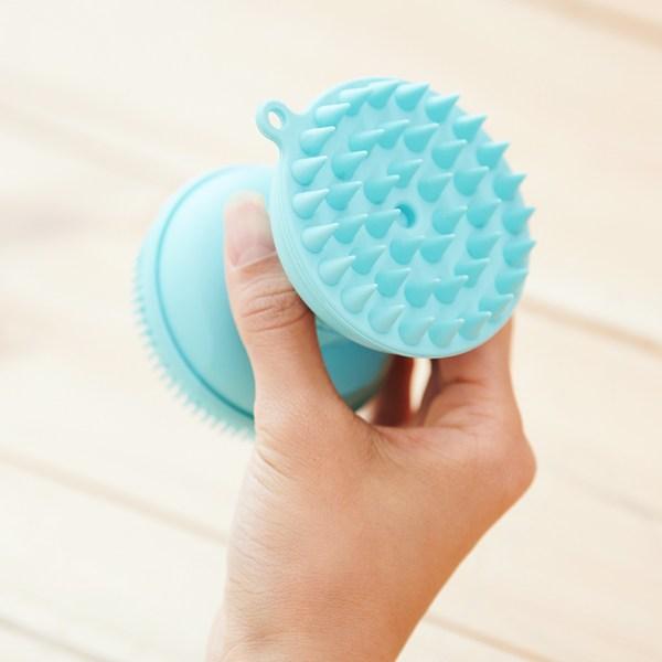 Weiche Massage-Duschbürste aus Silikon für Haustiere, koreanisches Haustiershampoo