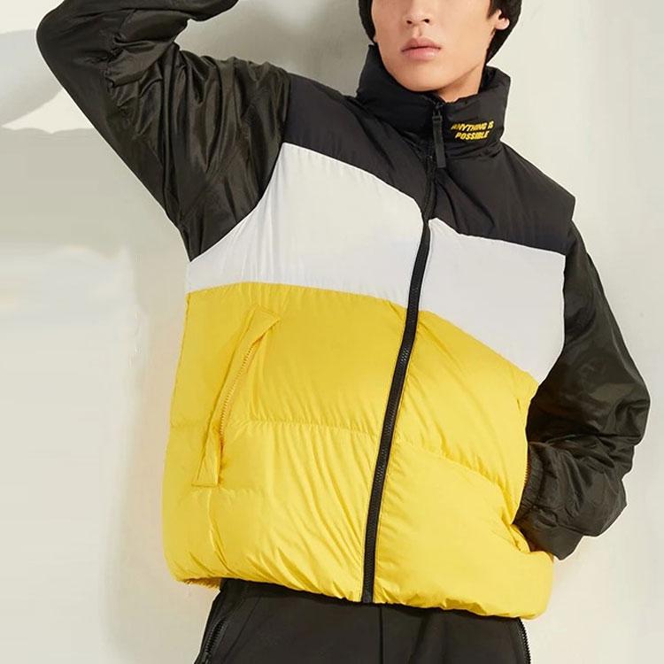 Li Ning Printed Stand Collar Zipper Warm Loose Vest Men Vests AMRS085-2