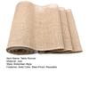Party Table Runner Jute Fabric Boho Style Stain-Proof Home Decor DIY Crafts Reusable Table Protection Decoration Prom Banquet Table