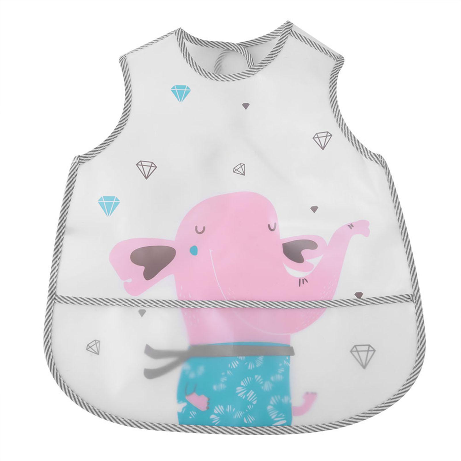 

Cartoon Baby Kids Toddler Overclothes Waterproof Feeding Bib Apron Vest Type (3#)