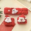 Soft Warm Santa Claus Headband Joyful Christmas Tree Wristband Creative Hairband Home Party Supplies Hair Accessories