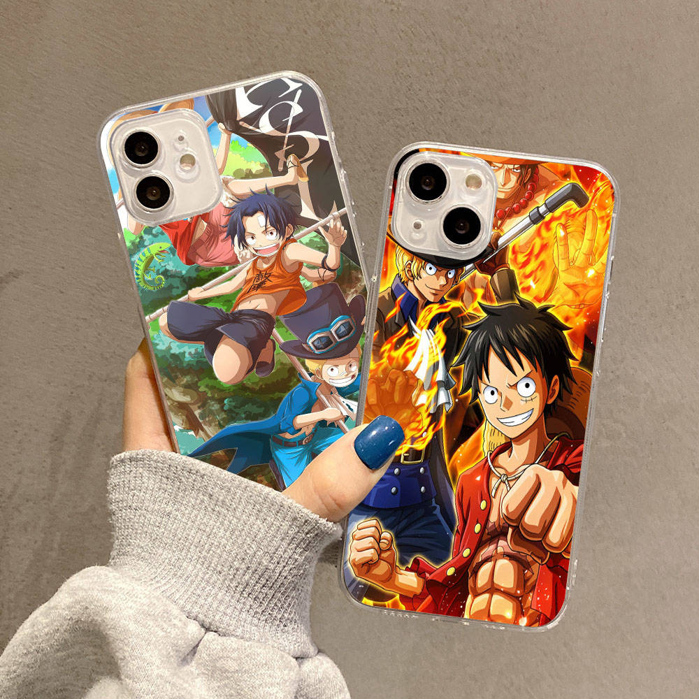 Case for Samsung A04 A14 A23 A34 A54 M23 M33 M52 M53 Realme 10 9 C30S C35 C55 VIVO Y02S Y21 Y51 X80 Pro Transparent Cover WI48 One Piece Brother