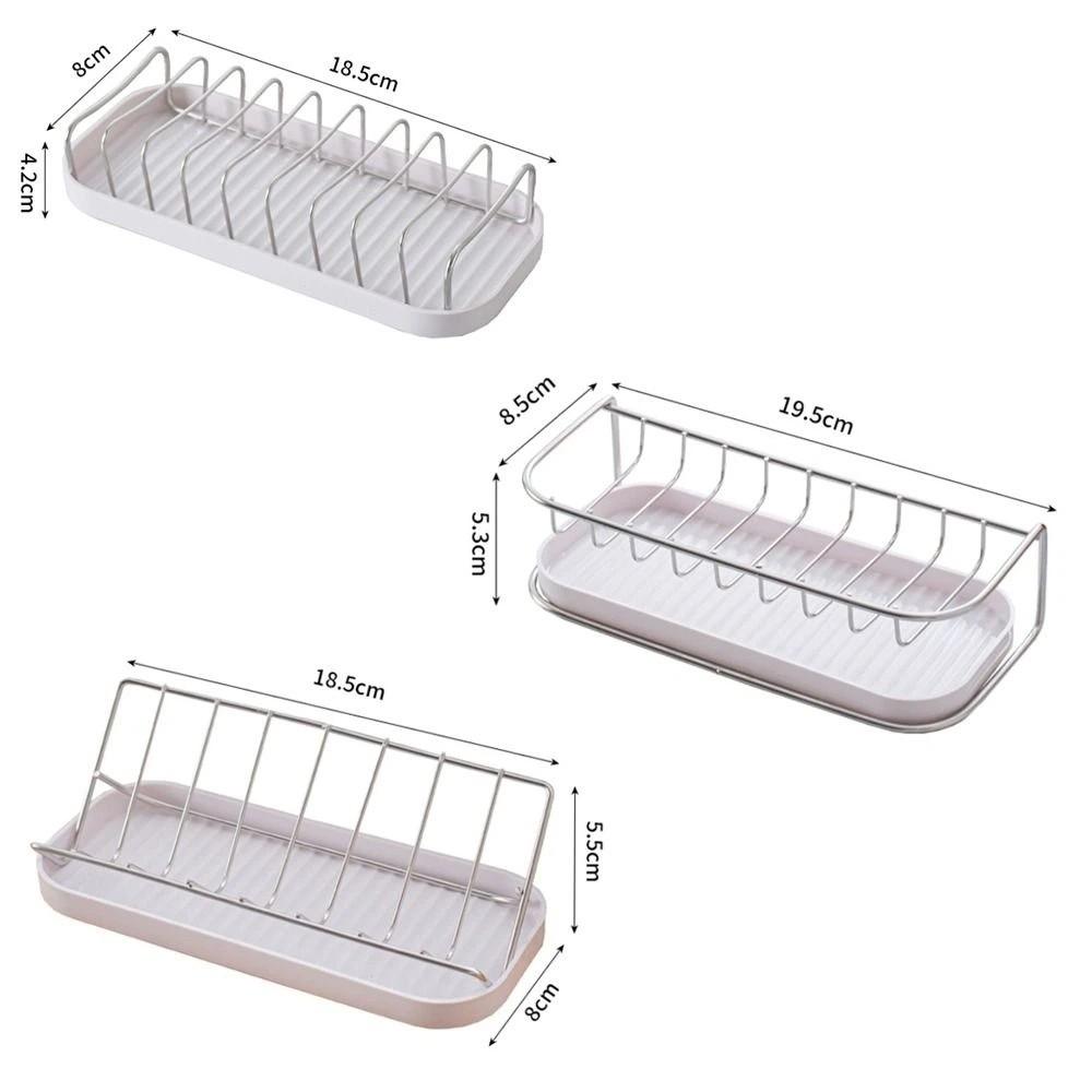 Self Draining Soap Tray Multifunctional Soap Dish New Bathroom Storage Rack Bathroom Use