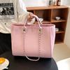 Fashion Trend Handbag Newest Chain Messenger Leisure Pink Handbags Casual Canvas Shoulder Bag For Women Tote Designer Female Bags