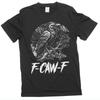 Men's Black Crow, F-Caw-F Funny Black Bird Moon Gothic Adult Humorous T-Shirt