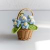 Vaso Fiori Uncinetto Carino Fatto a Mano Fiori Artificiali Creativi Fiori Lavorati a Maglia Conservati Decorazioni Ornamenti da Scrivania per Ufficio