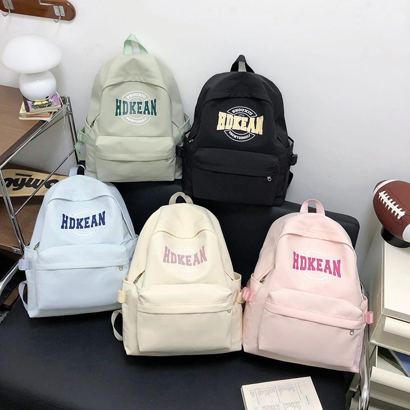 Backpack College Students Junior High School High School Students Travel Nylon Computer Backpack Men's and Women's Large Capacity School Bag