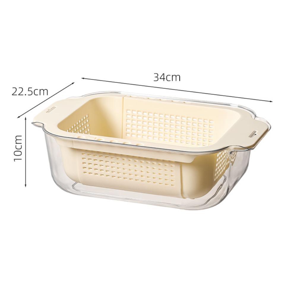 Containers Wash&Drainer Basket Multifunctional Storage Basket Kitchen Drain Basket  Fresh Vegetable