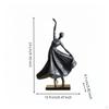 Abstract Dancer Sculpture Minimalist Design Ballerina Figurine Elegant Accent Dancing Girl Statue