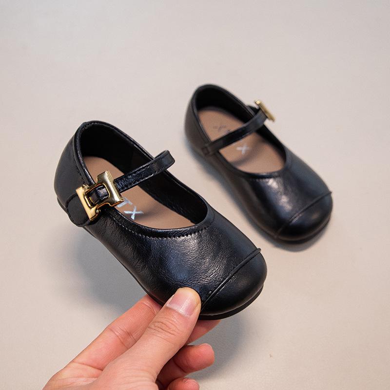 2026 Spring Korean-Style Princess Shoes: Fashionable, Versatile, Soft-Soled Leather Shoes for Girls