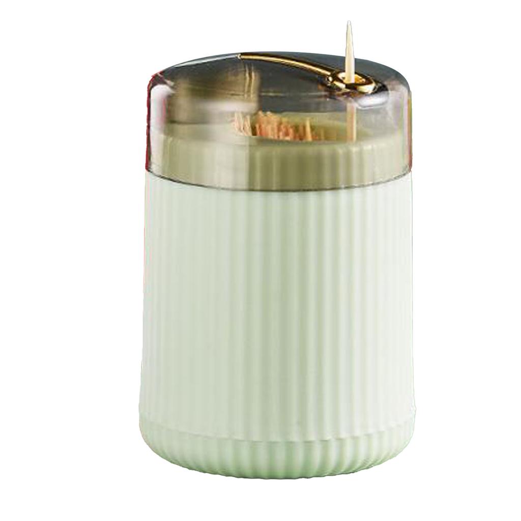 Pop Up Toothpick Case Press Toothpick Holder Dispenser Compact Toothpick Storage Box for Household