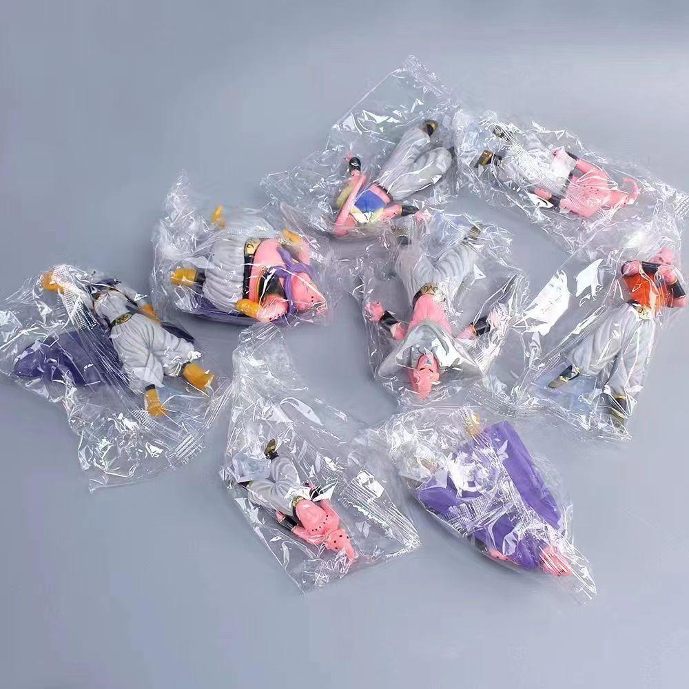 1Pcs Random Anime Dragon Ball Figure Majin Buu Fat Action Figures Collection Model Toys For Children Gifts Z PVC Round Sensory Compression Bouncy