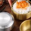 ZISIZ 304 Stainless Steel Double-Layer Salad & Rice Bowl