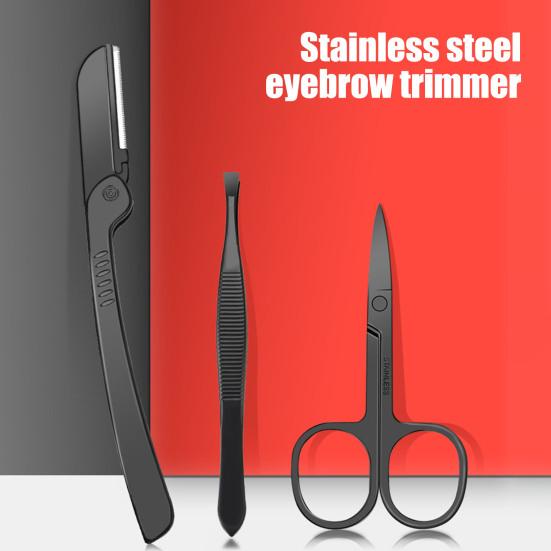 Christmas Manicure Set Nail Clippers Kit for Adults Professional Stainless Steel Tools with Faux Leather Case Christmas Stuffers