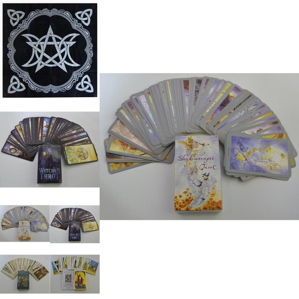 Exquisites Englisches Tarot-Hexen-Deck Mit 78 Karten Für Mystische Lesungen
