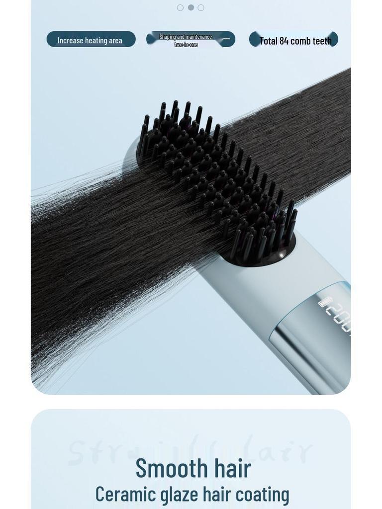Cross-Border Ionic Hair Straightener Comb: Anti-Scald Design, Fast Heating & High Temperature