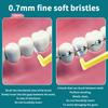 5Pcs Dental Interdental Brushes Oral Hygiene Flossing Tool L/I Shape Tooth Cleaning Head for Braces Users Toothpick Cleaner