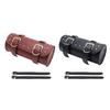 XA6H Gothic Motorcycle Front Mount Tool Bag Water Resistant PU Leather Adjustable Fasteners Ergonomic Storage Bag