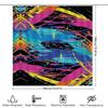 Colorful Shower Curtain With Abstract Design Perfect For Bathroom Decor (128 Characters)