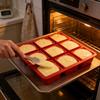 Silicone Rectangular Cake Mold For Baking Making With Nonstick Surface For Kitchen Use