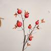 6 Fruits Artificial Pomegranate Branches Realistic Handmade Foam Fruits Branches Plastic Simulation Pomegranate Fruit